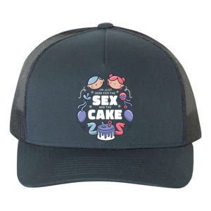 Gender Reveal Funny Cake Yupoong Adult 5-Panel Trucker Hat