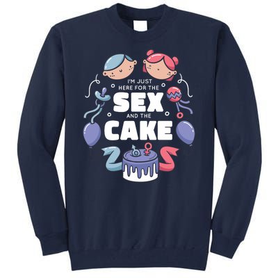 Gender Reveal Funny Cake Tall Sweatshirt