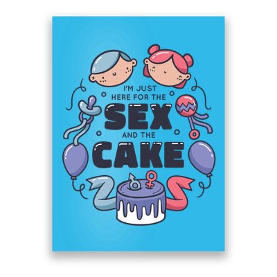 Gender Reveal Funny Cake Poster