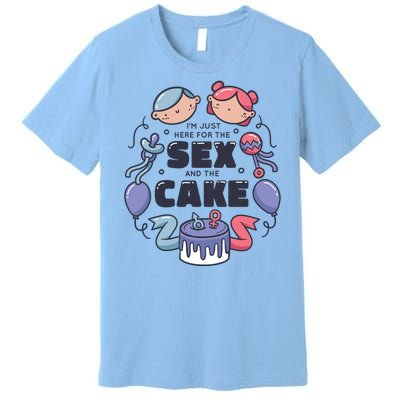 Gender Reveal Funny Cake Premium T-Shirt