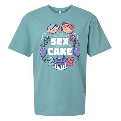 Gender Reveal Funny Cake Sueded Cloud Jersey T-Shirt