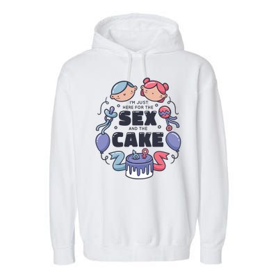 Gender Reveal Funny Cake Garment-Dyed Fleece Hoodie