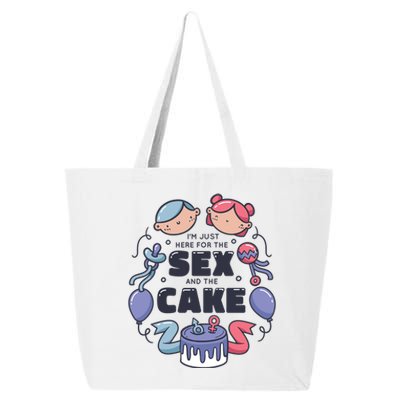 Gender Reveal Funny Cake 25L Jumbo Tote