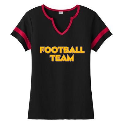 Generic Washington Football Team Logo Ladies Halftime Notch Neck Tee