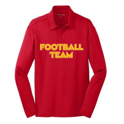 Generic Washington Football Team Logo Silk Touch Performance Long Sleeve Polo