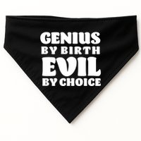 Genius By Birth Evil By Choice USA-Made Doggie Bandana