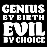 Genius By Birth Evil By Choice USA-Made Doggie Bandana