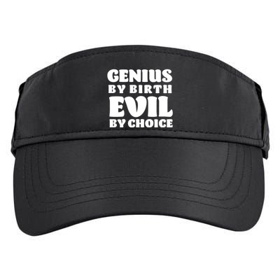 Genius By Birth Evil By Choice Adult Drive Performance Visor