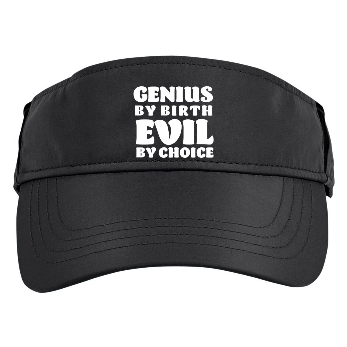 Genius By Birth Evil By Choice Adult Drive Performance Visor