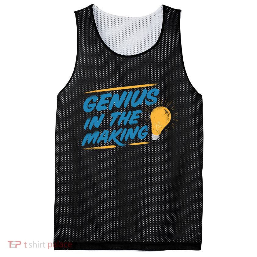 Genius In The Making Mesh Reversible Basketball Jersey Tank