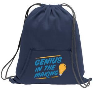 Genius In The Making Sweatshirt Cinch Pack Bag