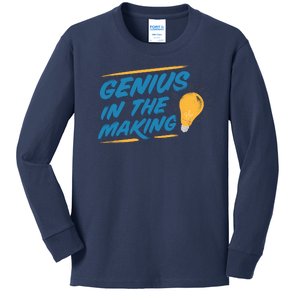 Genius In The Making Kids Long Sleeve Shirt