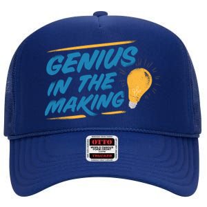 Genius In The Making High Crown Mesh Back Trucker Hat