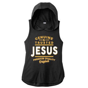 Genuine & Trusted Jesus Premium Quality Original Ladies PosiCharge Tri-Blend Wicking Draft Hoodie Tank