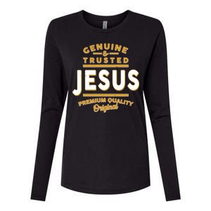 Genuine & Trusted Jesus Premium Quality Original Womens Cotton Relaxed Long Sleeve T-Shirt