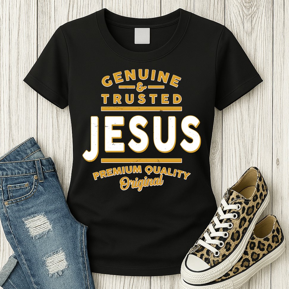 Genuine & Trusted Jesus Premium Quality Original Womens T-Shirt