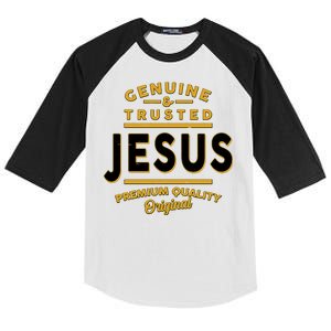 Genuine & Trusted Jesus Premium Quality Original Kids Colorblock Raglan Jersey