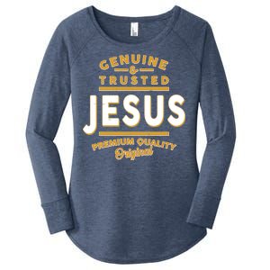 Genuine & Trusted Jesus Premium Quality Original Women's Perfect Tri Tunic Long Sleeve Shirt