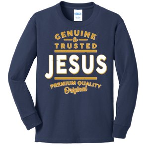 Genuine & Trusted Jesus Premium Quality Original Kids Long Sleeve Shirt