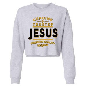 Genuine & Trusted Jesus Premium Quality Original Cropped Pullover Crew