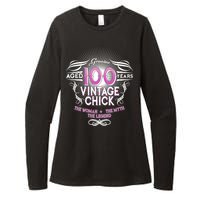 Genuine Aged 100 Years Vintage Chick 100th Birthday Womens CVC Long Sleeve Shirt