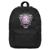 Genuine Aged 100 Years Vintage Chick 100th Birthday 16 in Basic Backpack