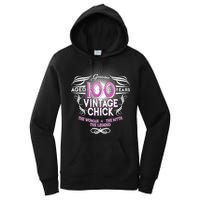 Genuine Aged 100 Years Vintage Chick 100th Birthday Women's Pullover Hoodie