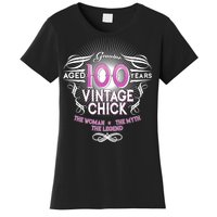 Genuine Aged 100 Years Vintage Chick 100th Birthday Women's T-Shirt