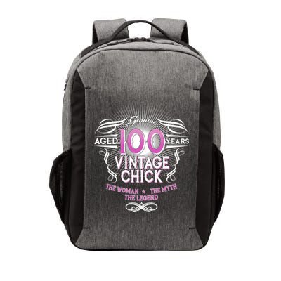 Genuine Aged 100 Years Vintage Chick 100th Birthday Vector Backpack