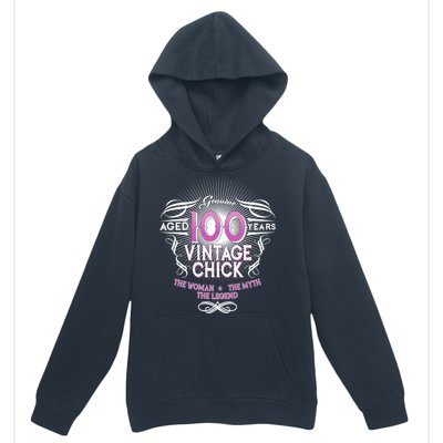 Genuine Aged 100 Years Vintage Chick 100th Birthday Urban Pullover Hoodie