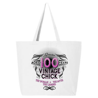 Genuine Aged 100 Years Vintage Chick 100th Birthday 25L Jumbo Tote