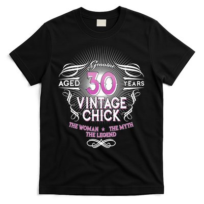 Genuine Aged 30 Years Vintage Chick 30th Birthday T-Shirt