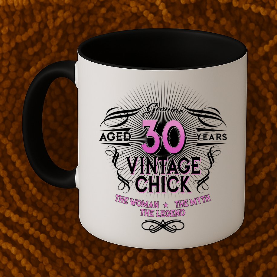 Genuine Aged 30 Years Vintage Chick 30th Birthday Mug