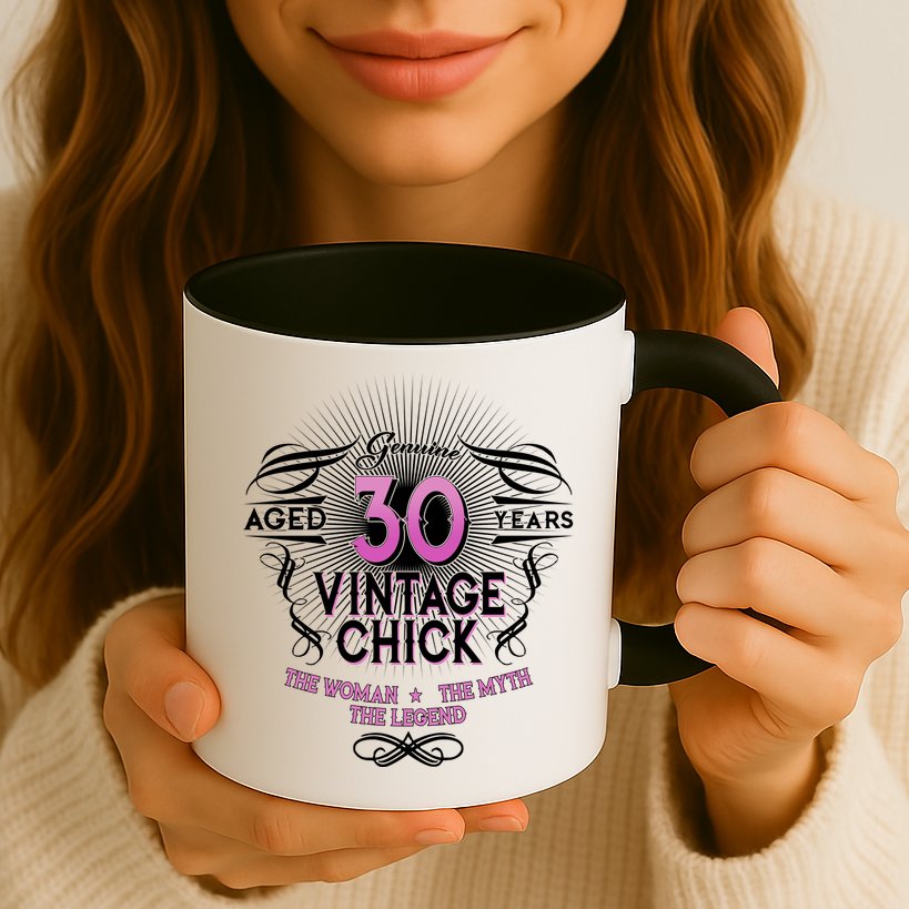 Genuine Aged 30 Years Vintage Chick 30th Birthday Mug