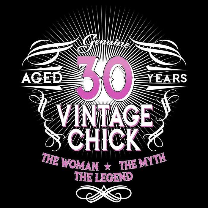 Genuine Aged 30 Years Vintage Chick 30th Birthday Baby Bodysuit