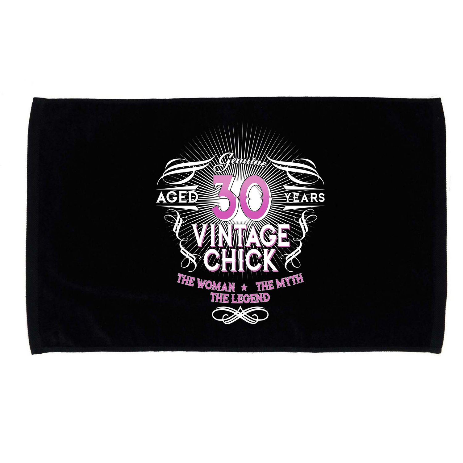 Genuine Aged 30 Years Vintage Chick 30th Birthday Microfiber Hand Towel