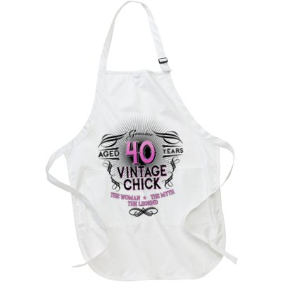 Genuine Aged 40 Years Vintage Chick 40th Birthday Apron