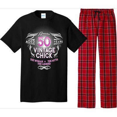 Genuine Aged 50 Years Vintage Chick 50th Birthday Pajama Set