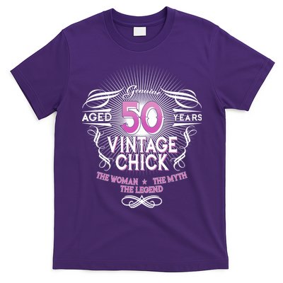 Genuine Aged 50 Years Vintage Chick 50th Birthday T-Shirt