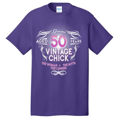 Genuine Aged 50 Years Vintage Chick 50th Birthday Tall T-Shirt