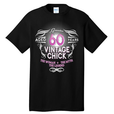 Genuine Aged 60 Years Vintage Chick 60th Birthday Tall T-Shirt