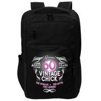 Genuine Aged 60 Years Vintage Chick 60th Birthday Impact Tech Backpack