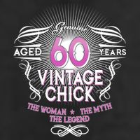 Genuine Aged 60 Years Vintage Chick 60th Birthday Beanie