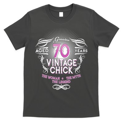 Genuine Aged 70 Years Vintage Chick 70th Birthday T-Shirt