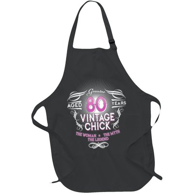 Genuine Aged 80 Years Vintage Chick 80th Birthday Apron