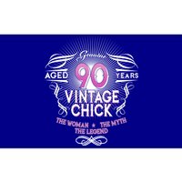 Genuine Aged 90 Years Vintage Chick 90th Birthday Bumper Sticker