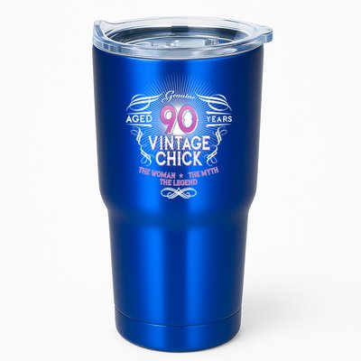 Genuine Aged 90 Years Vintage Chick 90th Birthday Tumbler