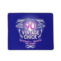 Genuine Aged 90 Years Vintage Chick 90th Birthday Mousepad