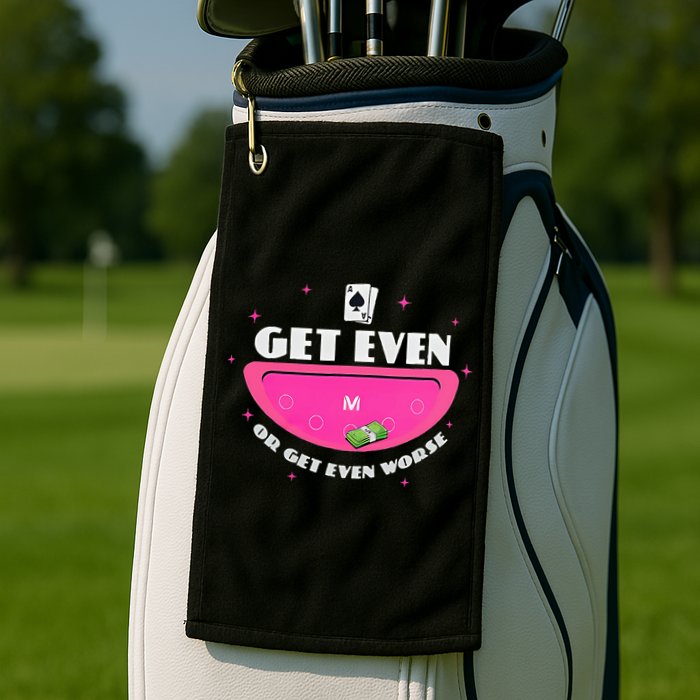 Get Even Or Get Even Worse Golf Towel