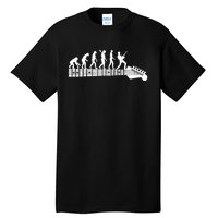 Guitarist Evolution On Headstock Rock On Guitar Player Tall T-Shirt